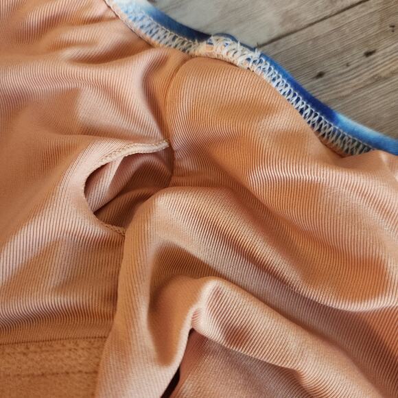 J. Crew Scoopneck One Piece Swimsuit in Blue Gingham Size 20 NWT - Picture 6 of 10